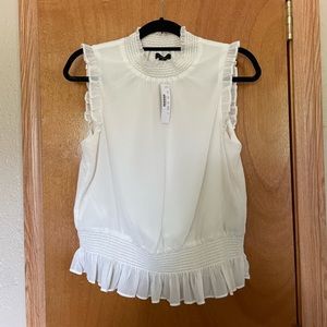J crew white blouse